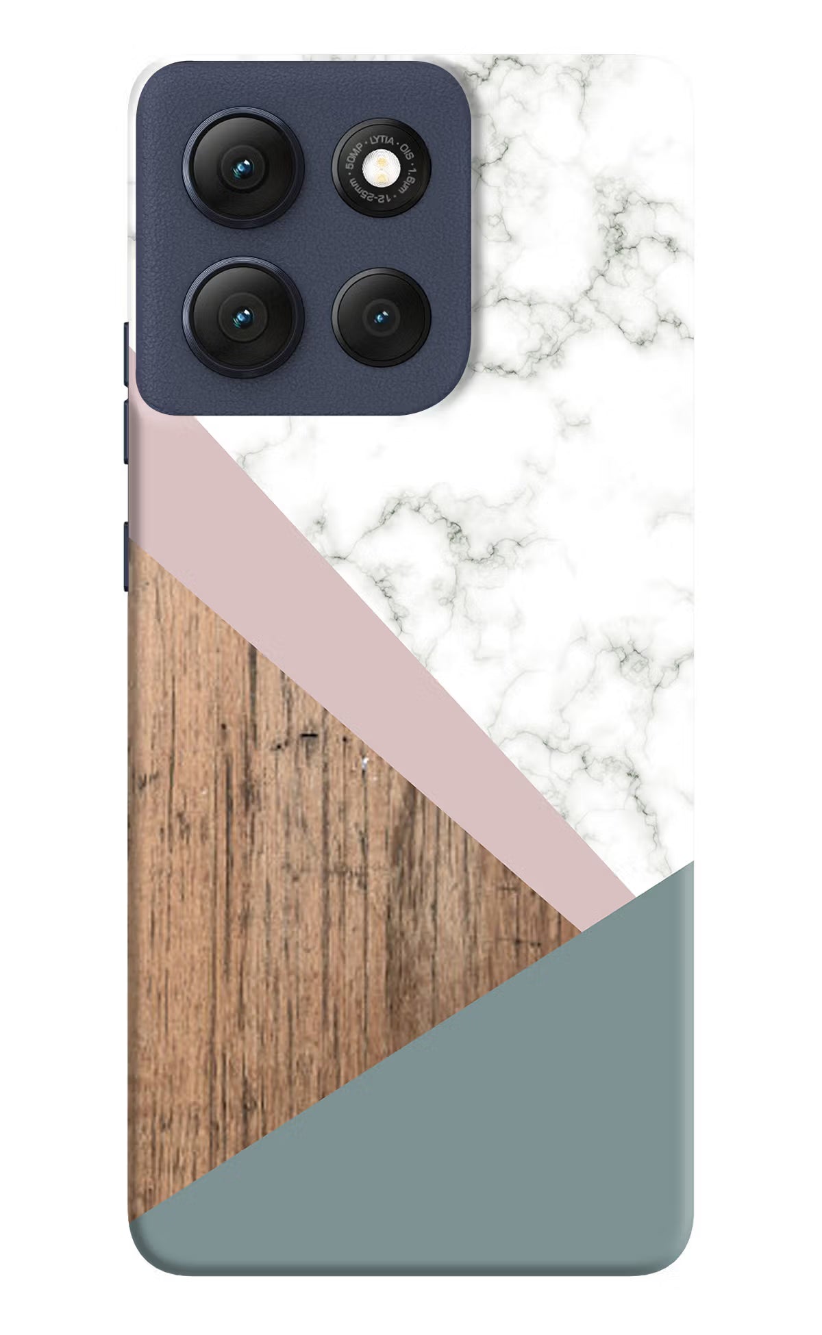 Marble wood Abstract Moto G86 Power Hard Case Back Cover by Casekaro