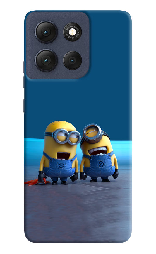 Minion Laughing Moto G86 Power Hard Case Back Cover by Casekaro