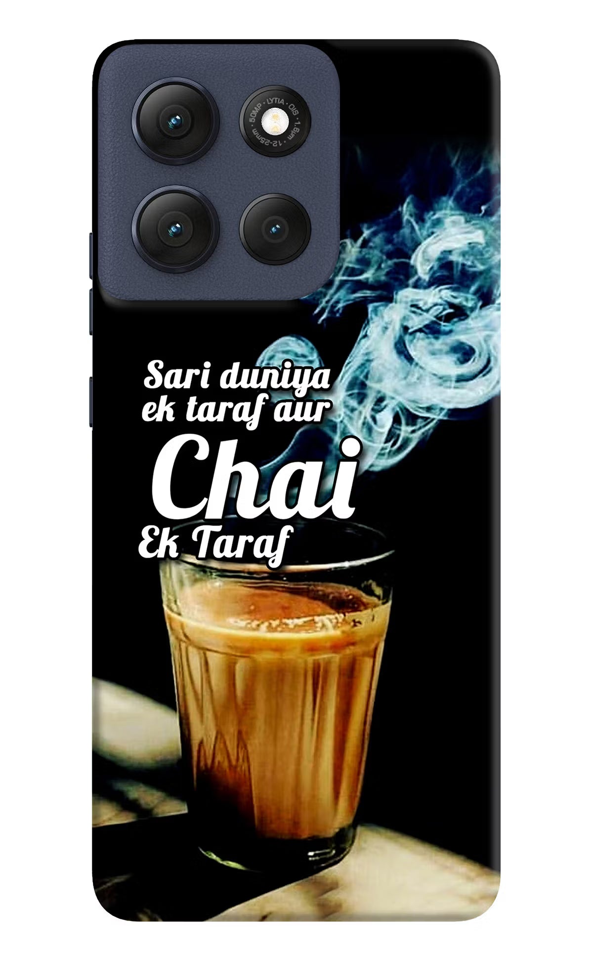 Chai Ek Taraf Quote Moto G86 Power Hard Case Back Cover by Casekaro