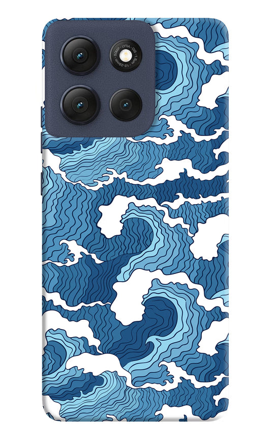 Blue Waves Moto G86 Power Hard Case Back Cover by Casekaro