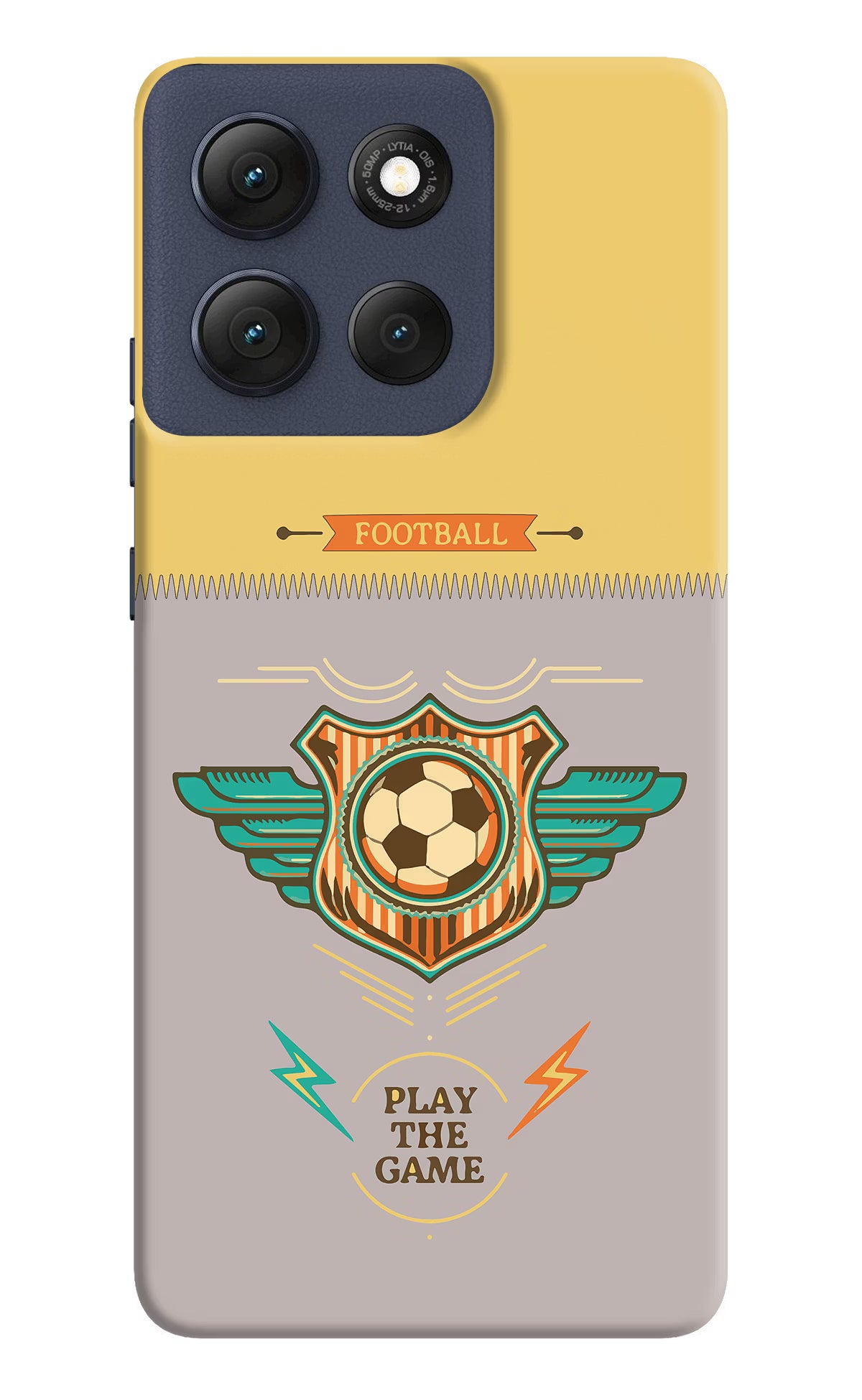 Football Moto G86 Power Hard Case Back Cover by Casekaro