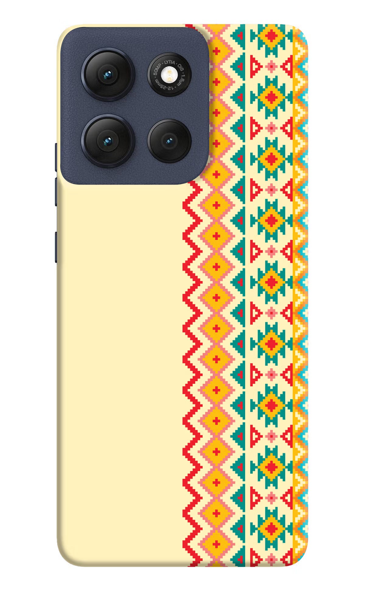 Ethnic Seamless Moto G86 Power Hard Case Back Cover by Casekaro