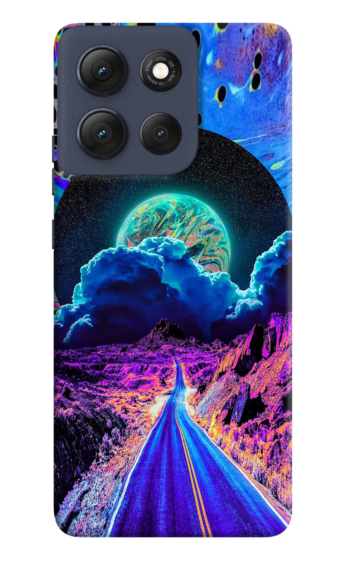 Psychedelic Painting Moto G86 Power Hard Case Back Cover by Casekaro