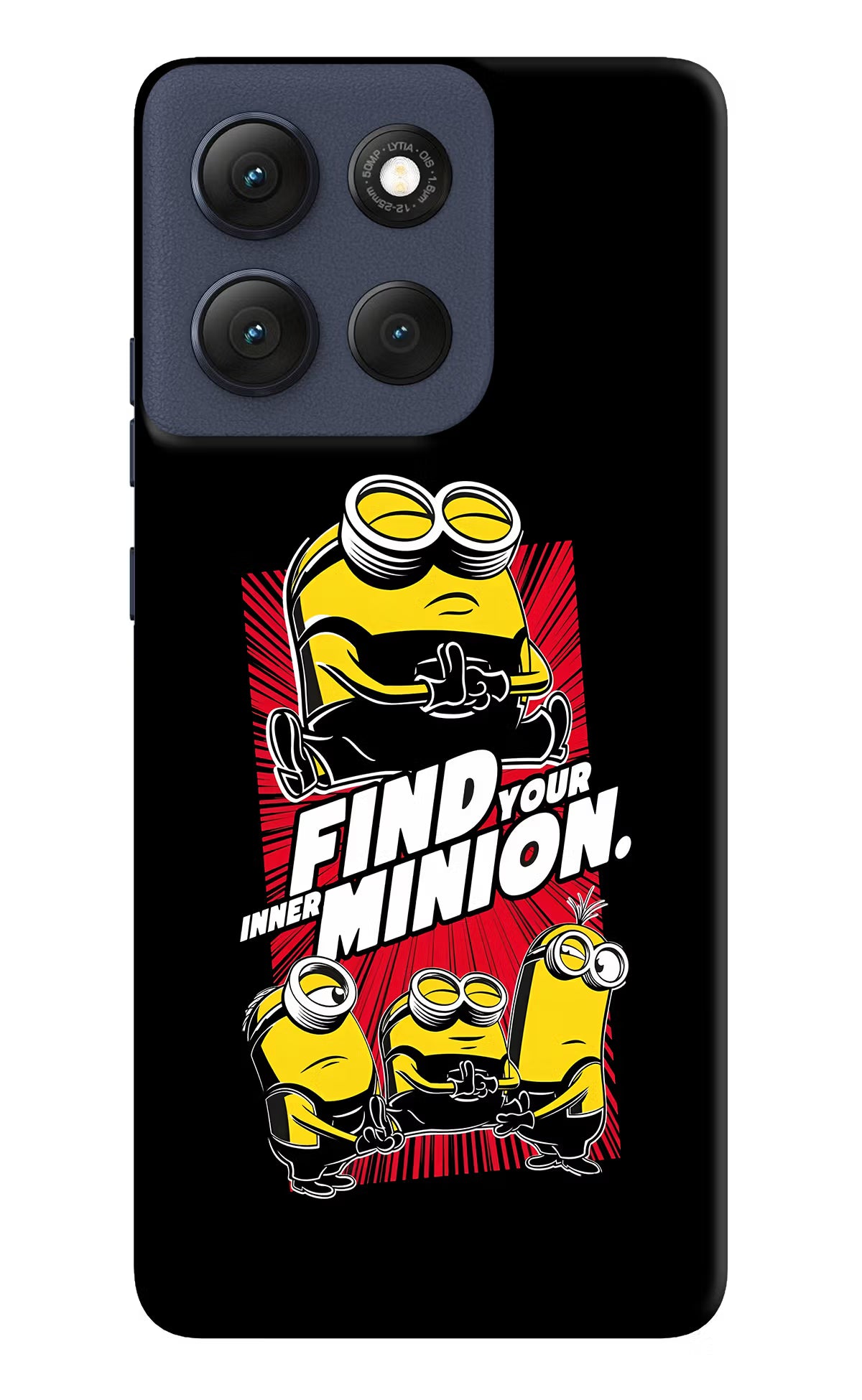 Find your inner Minion Moto G86 Power Hard Case Back Cover by Casekaro