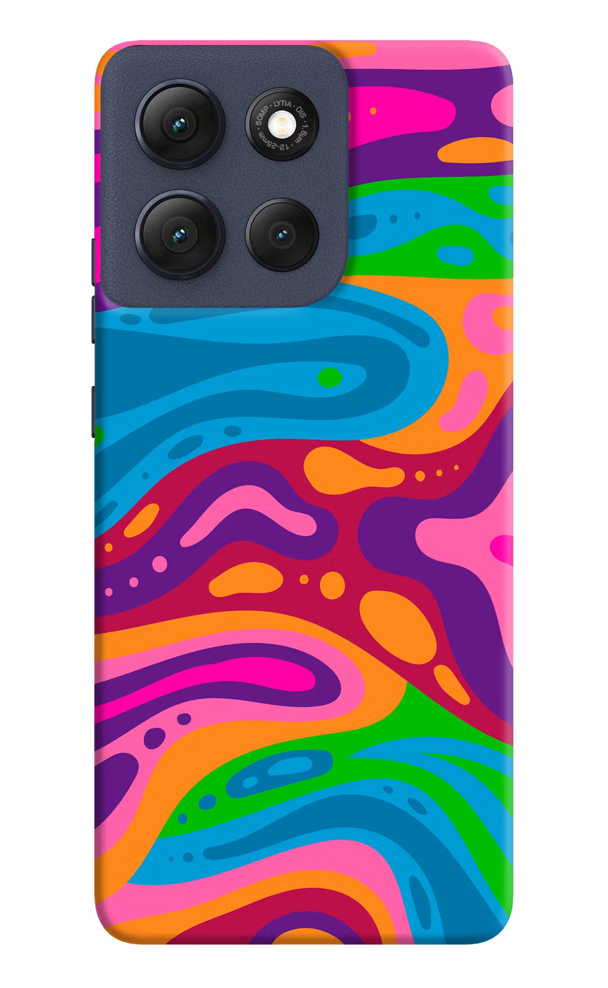 Trippy Pattern Moto G86 Power Hard Case Back Cover by Casekaro