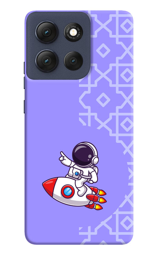 Cute Astronaut Moto G86 Power Hard Case Back Cover by Casekaro
