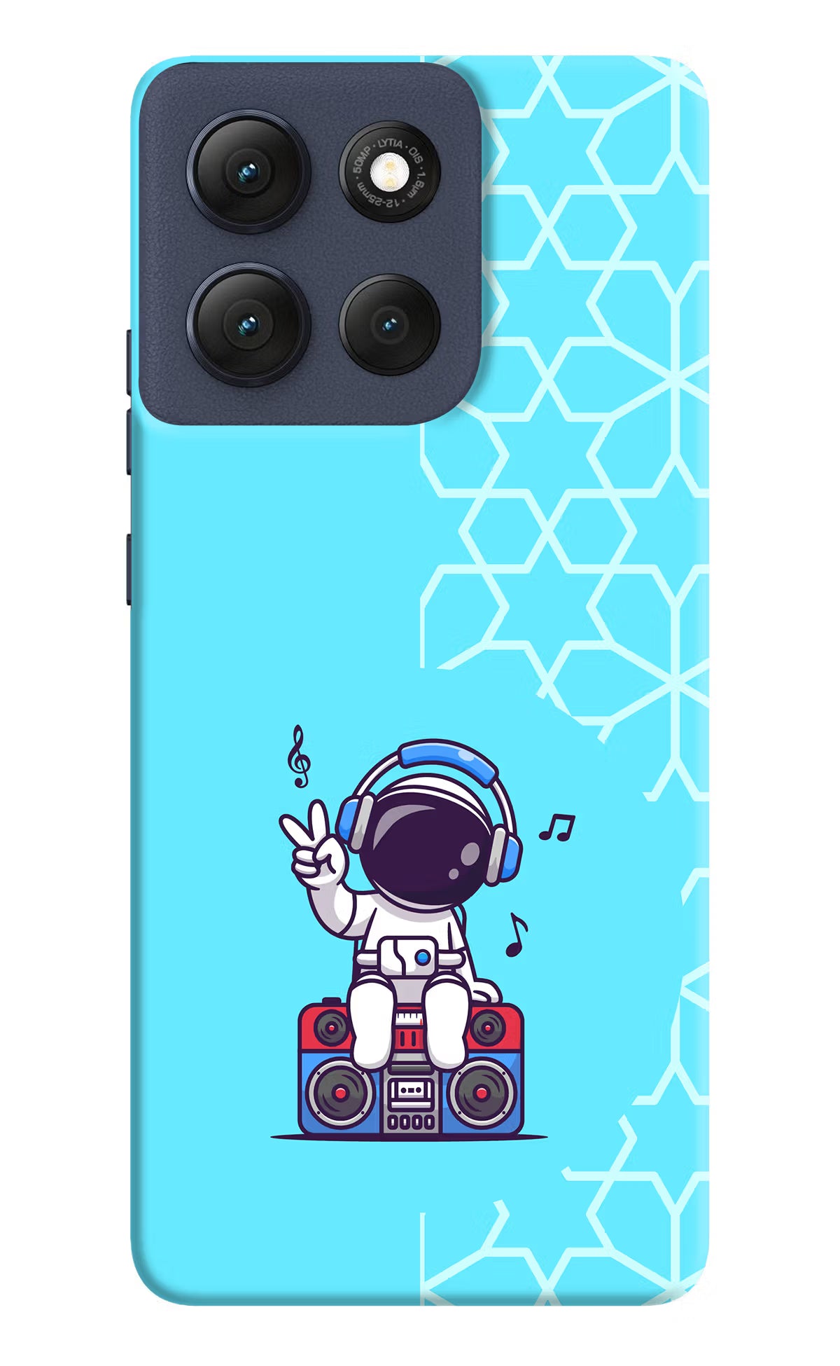 Cute Astronaut Chilling Moto G86 Power Hard Case Back Cover by Casekaro