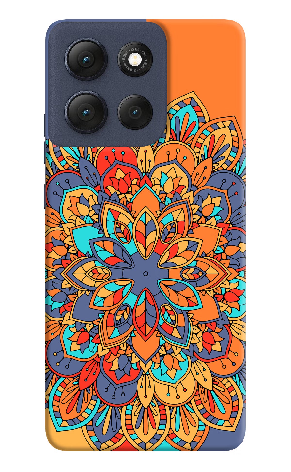 Color Mandala Moto G86 Power Hard Case Back Cover by Casekaro