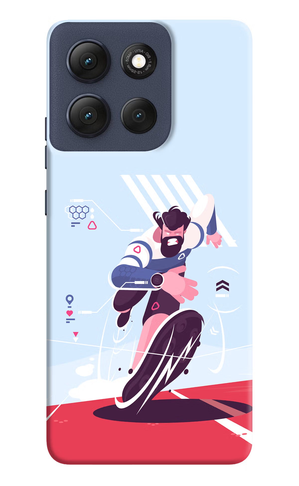 Run Pro Moto G86 Power Hard Case Back Cover by Casekaro