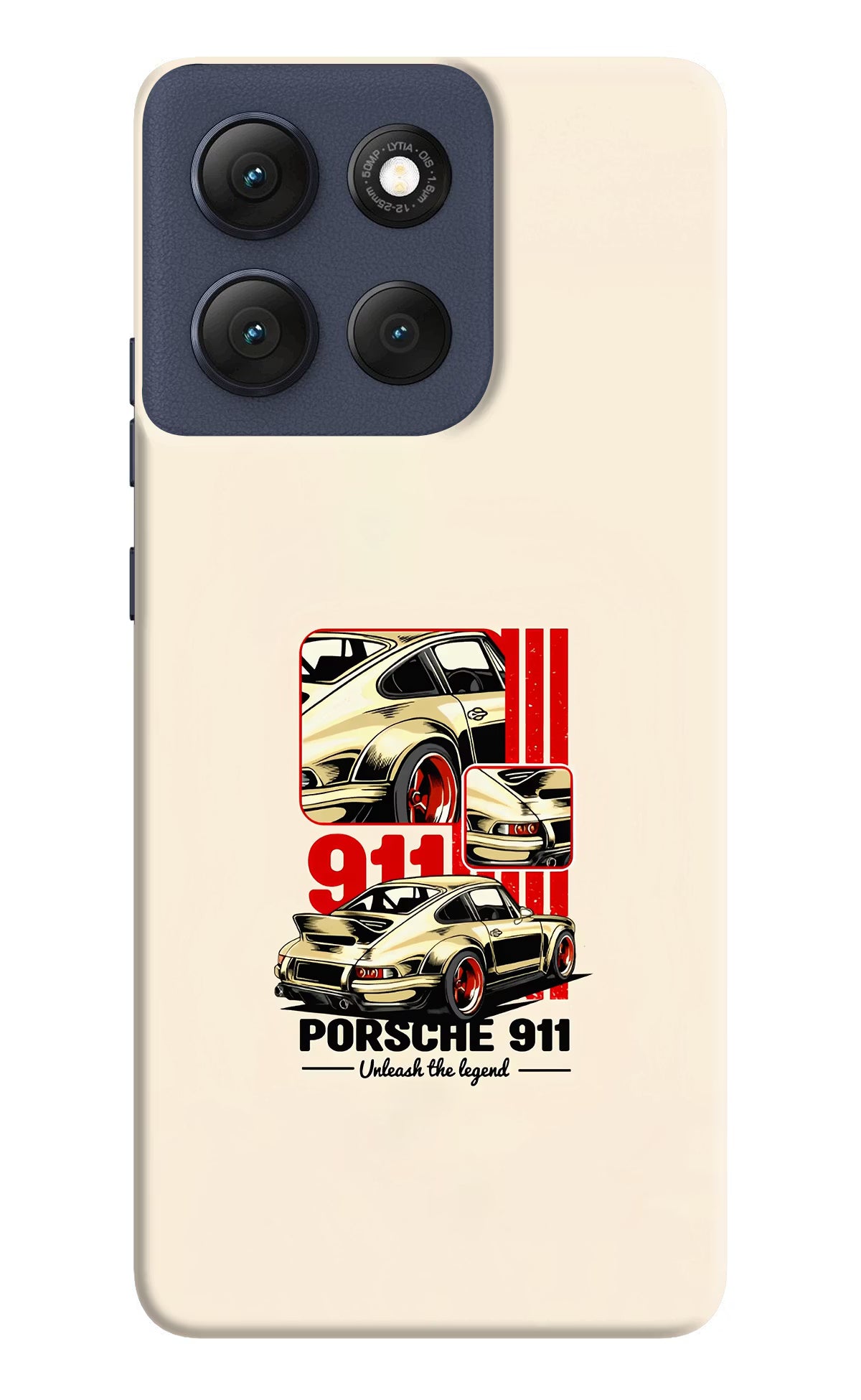 Classic Porsche 911 Moto G86 Power Hard Case Back Cover by Casekaro