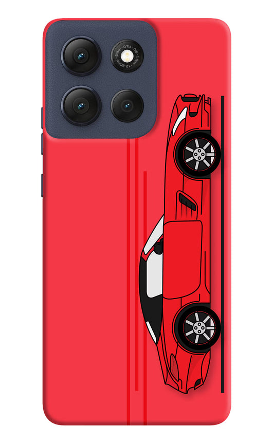 Red Velocity Moto G86 Power Hard Case Back Cover by Casekaro