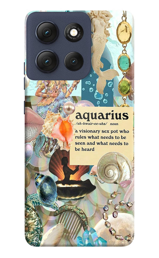 Aquarius Zodiac Moto G86 Power Hard Case Back Cover by Casekaro