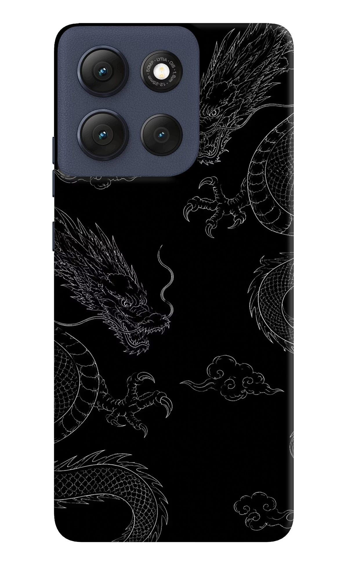 Twin Dragons Moto G86 Power Hard Case Back Cover by Casekaro
