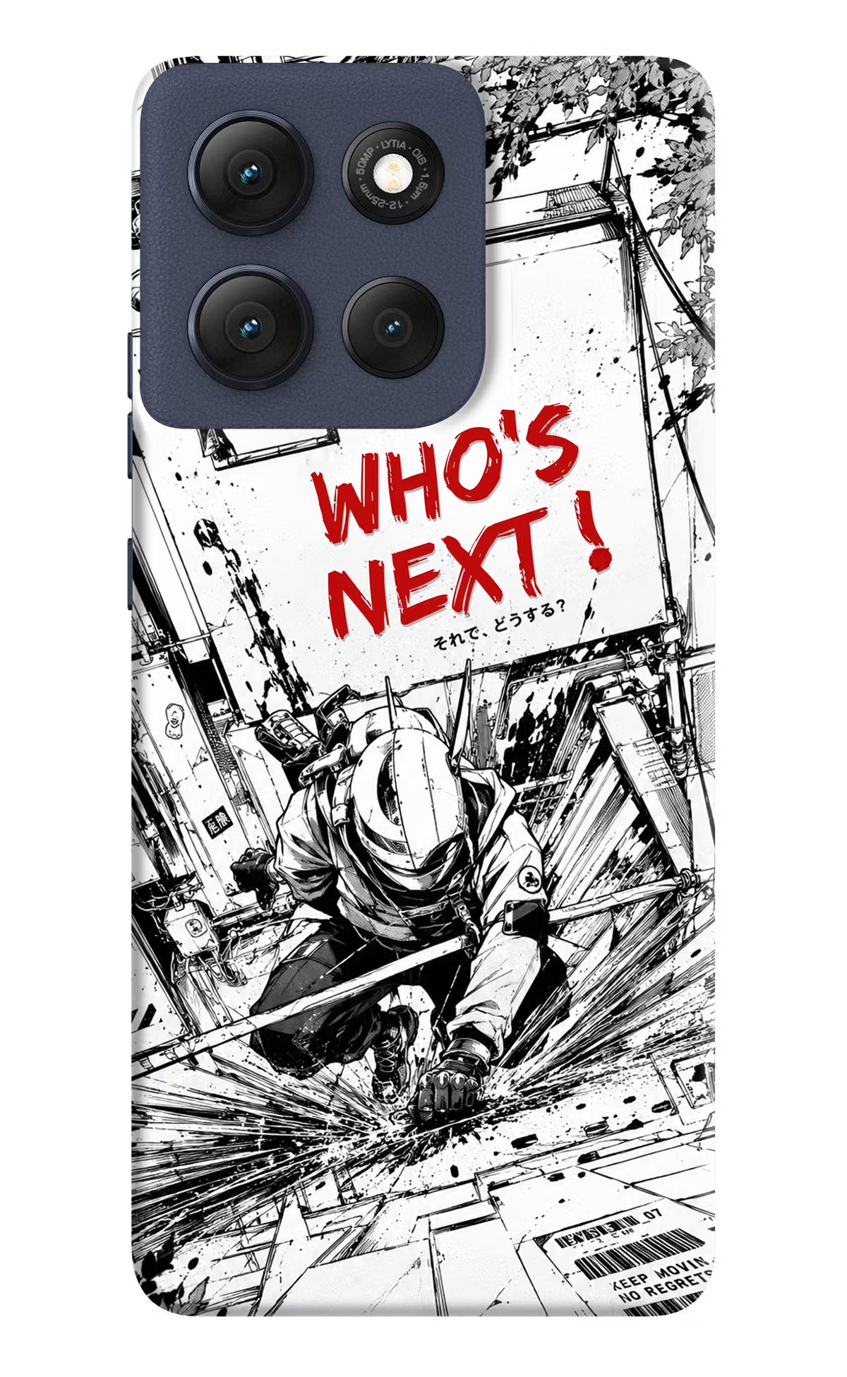 Who's Next Moto G86 Power Hard Case Back Cover by Casekaro