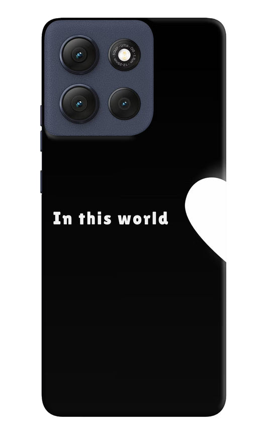 This World Moto G86 Power Hard Case Back Cover by Casekaro