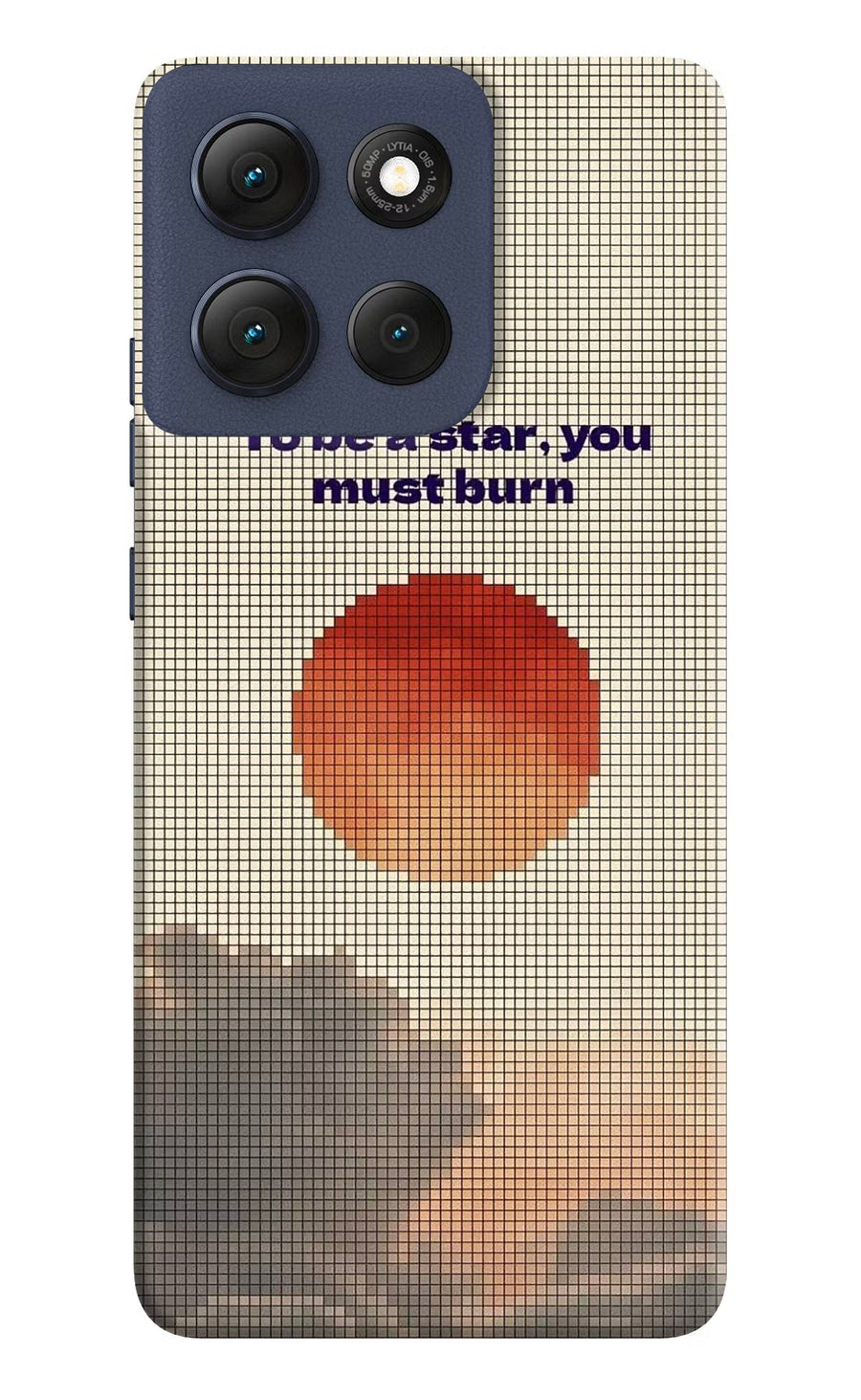 Pixel Sun Moto G86 Power Back Cover, Hard case