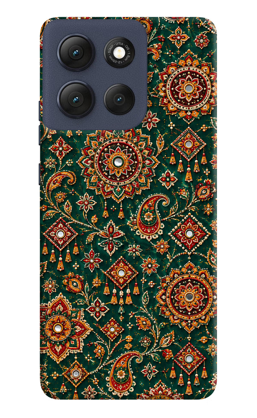 Green Pataka Moto G86 Power Back Cover, Hard case
