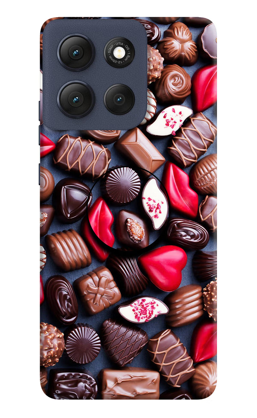 Chocolates Moto G86 Power Pop Case, Hard case