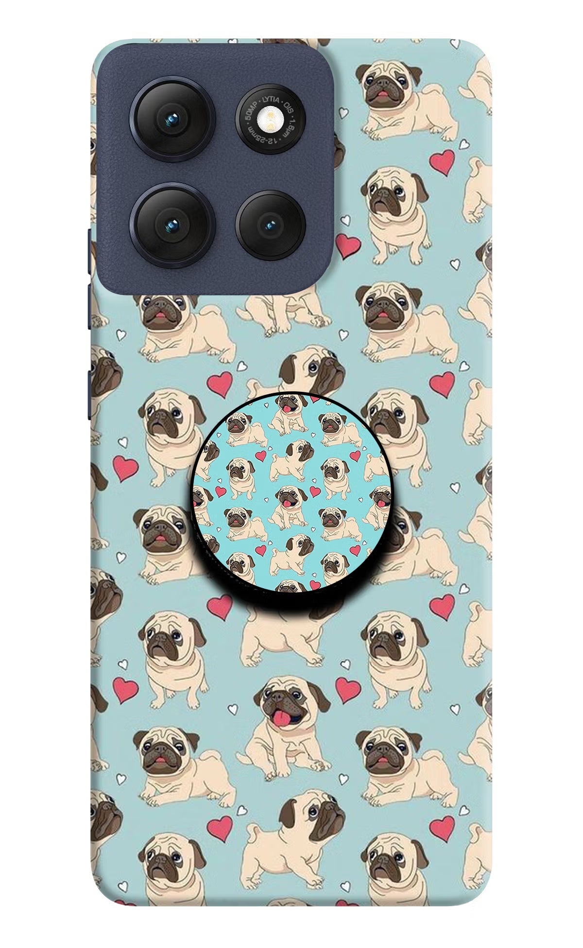 Pug Dog Moto G86 Power Pop Case by Casekaro