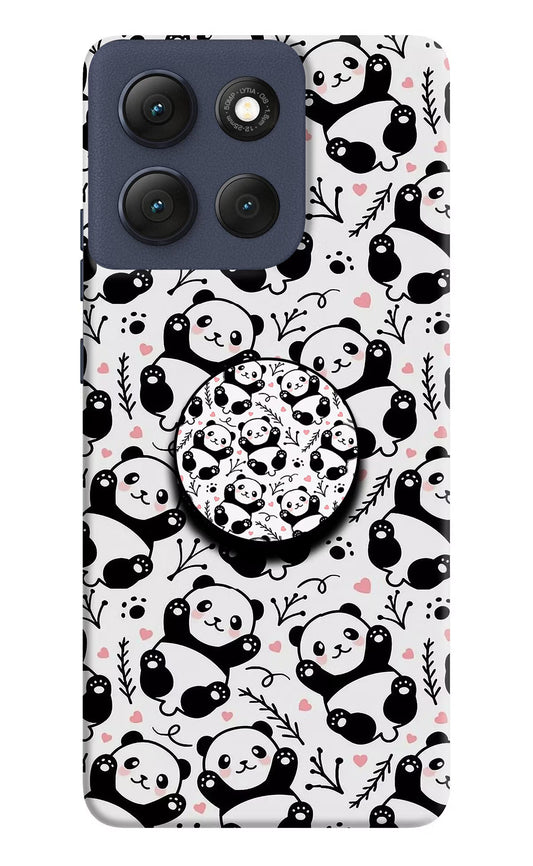 Cute Panda Moto G86 Power Pop Case by Casekaro