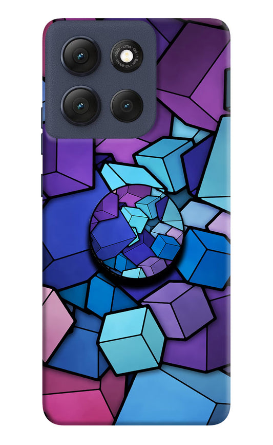 Cubic Abstract Moto G86 Power Pop Case by Casekaro