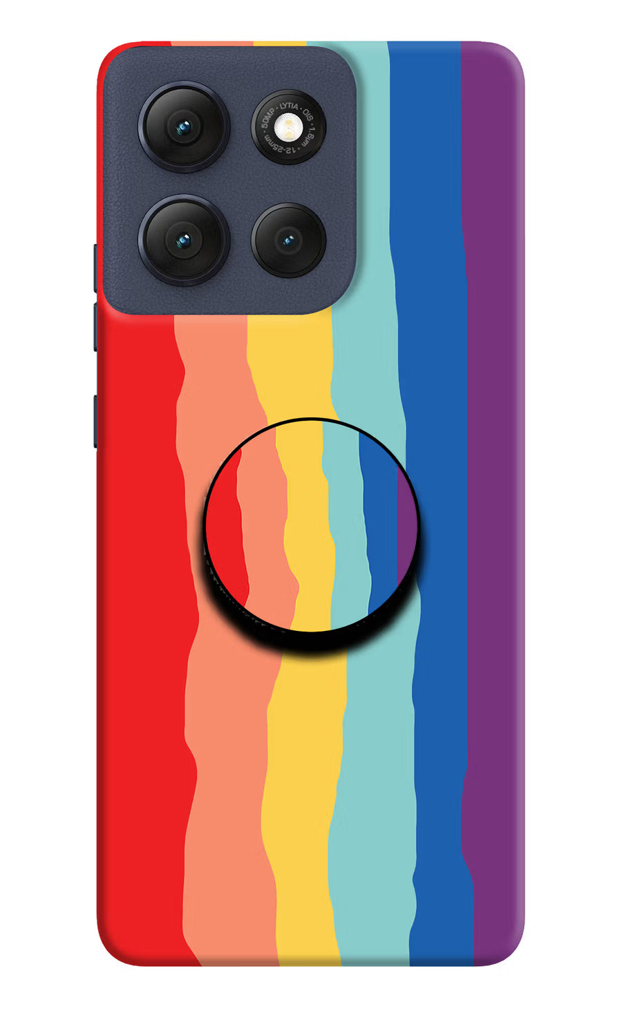Rainbow Moto G86 Power Pop Case, Hard case
