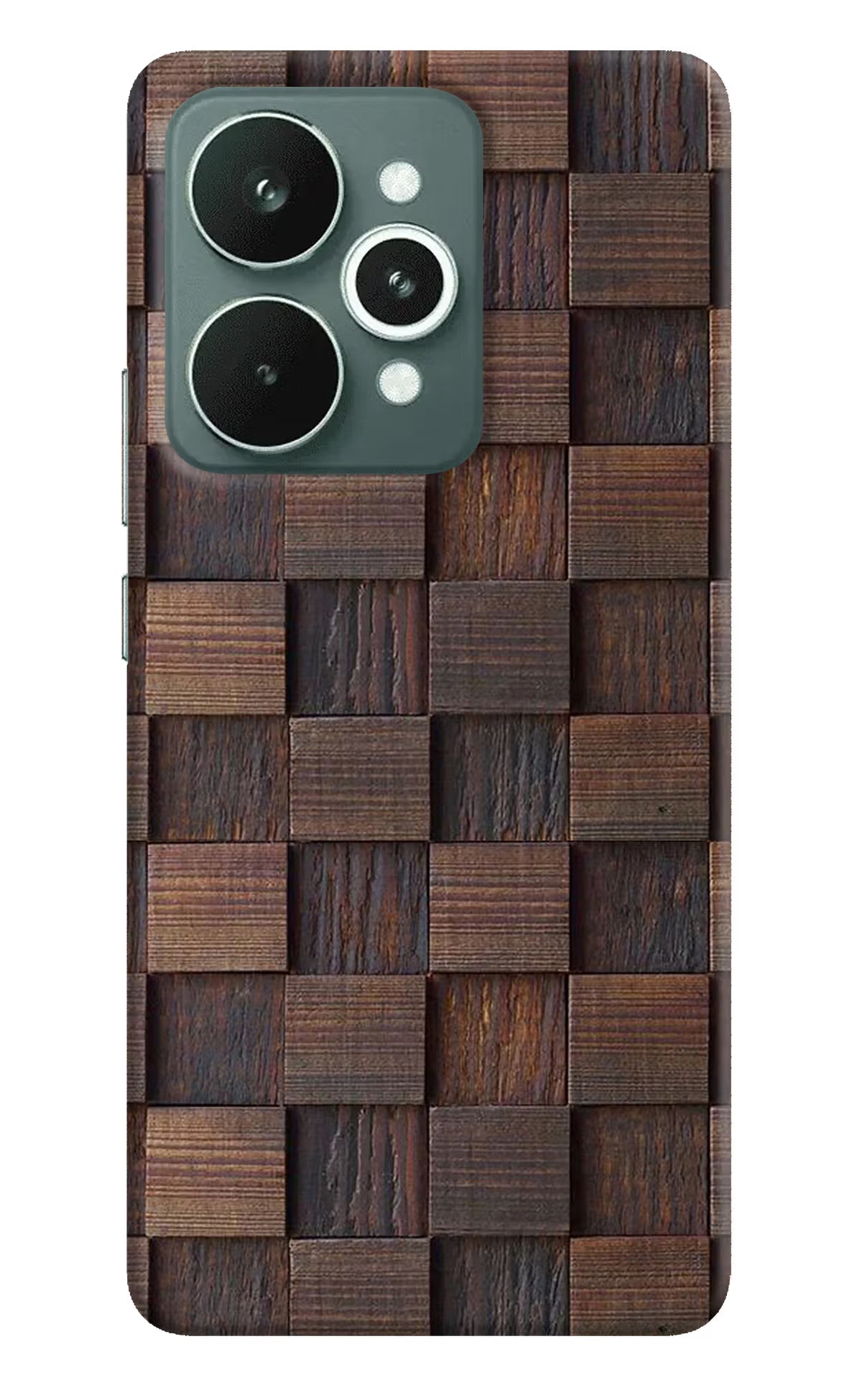 Wooden Cube Design Realme 15 Hard Case Back Cover by Casekaro