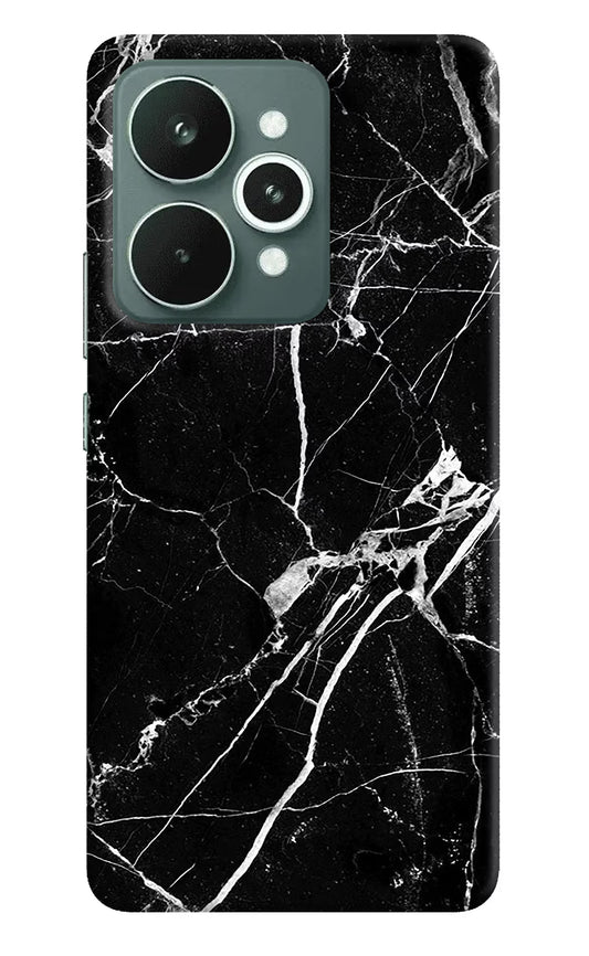 Black Marble Pattern Realme 15 Hard Case Back Cover by Casekaro