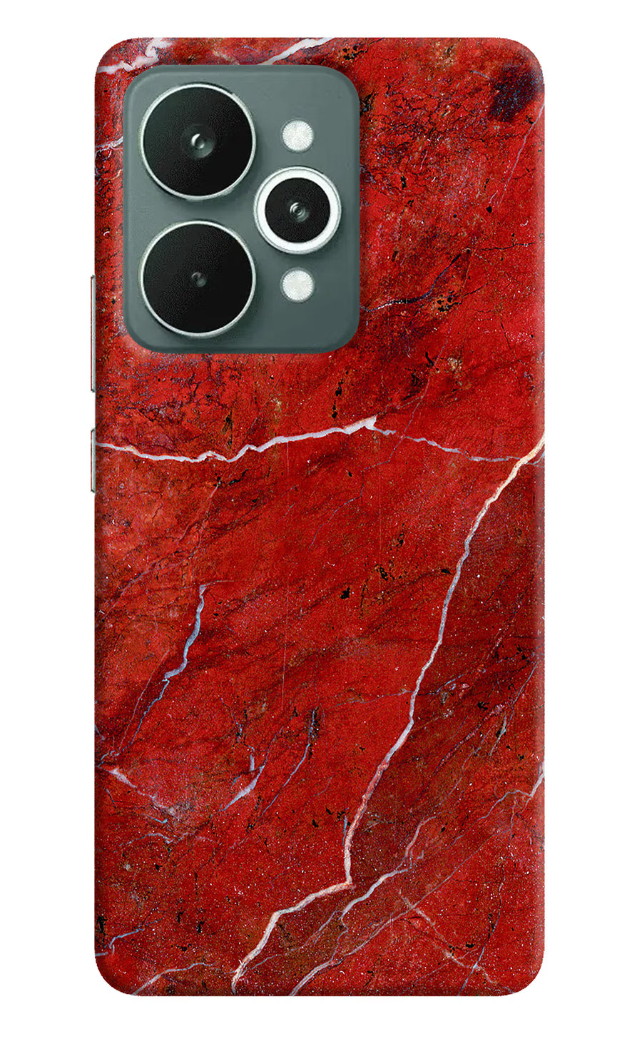 Red Marble Design Realme 15 Back Cover, Hard case