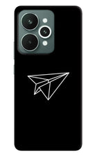 Paper Plane White Realme 15 Hard Case Back Cover by Casekaro