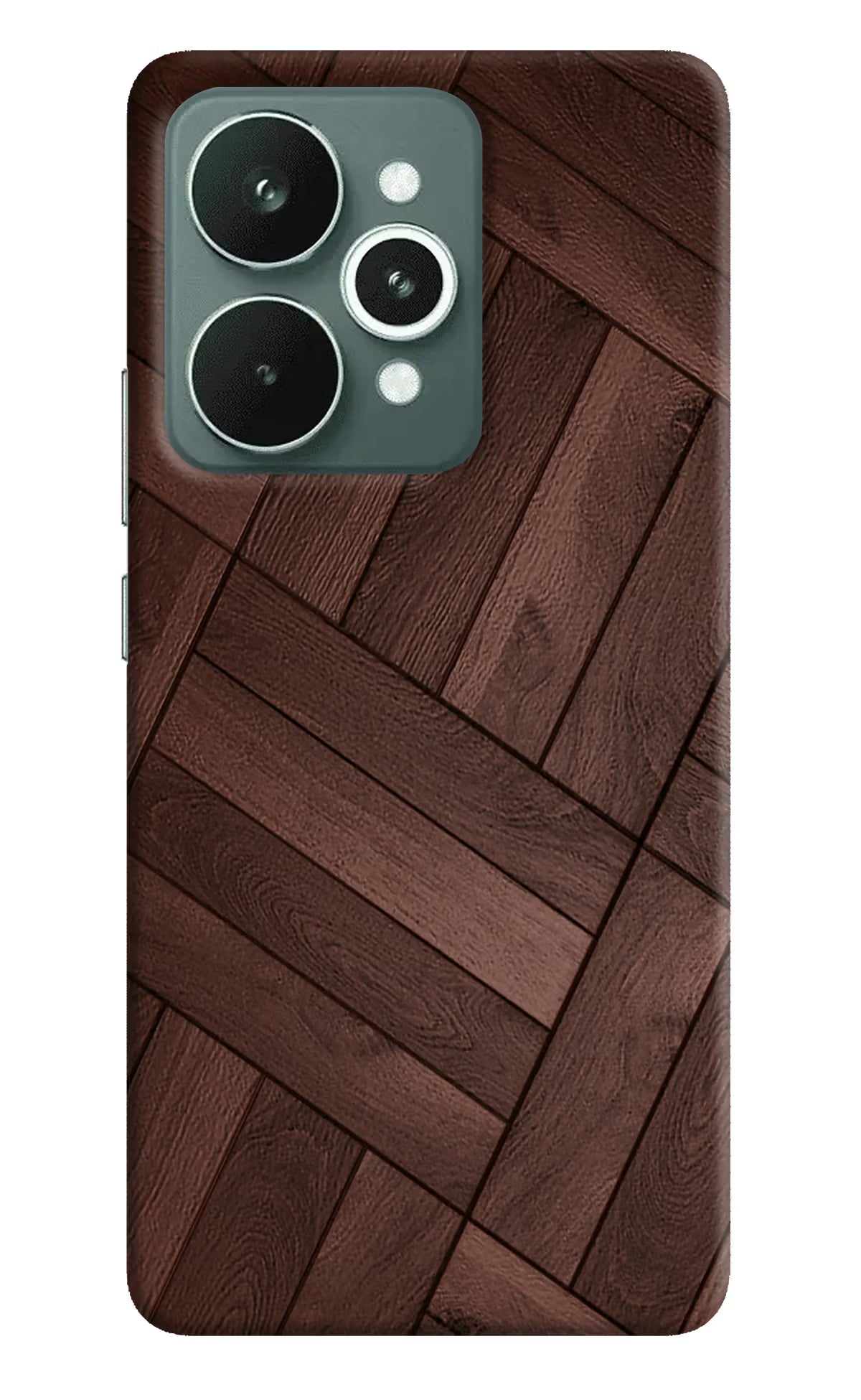 Wooden Texture Design Realme 15 Hard Case Back Cover by Casekaro