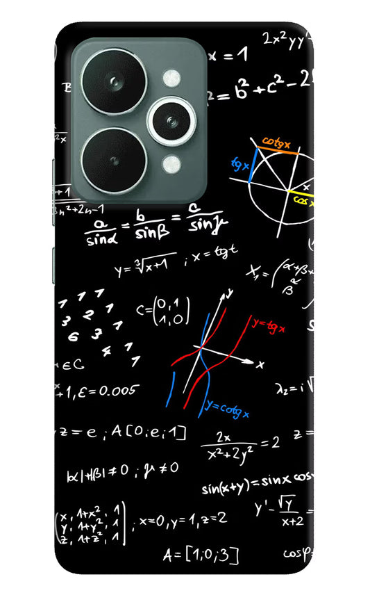 Mathematics Formula Realme 15 Hard Case Back Cover by Casekaro