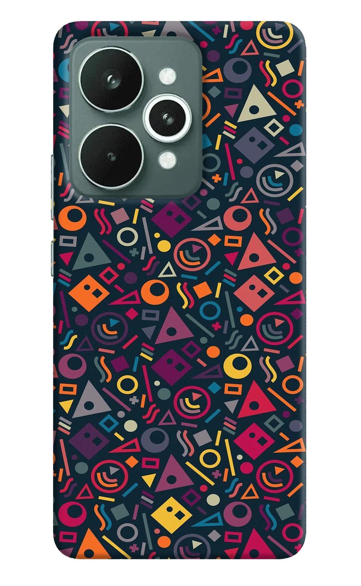 Geometric Abstract Realme 15 Hard Case Back Cover by Casekaro
