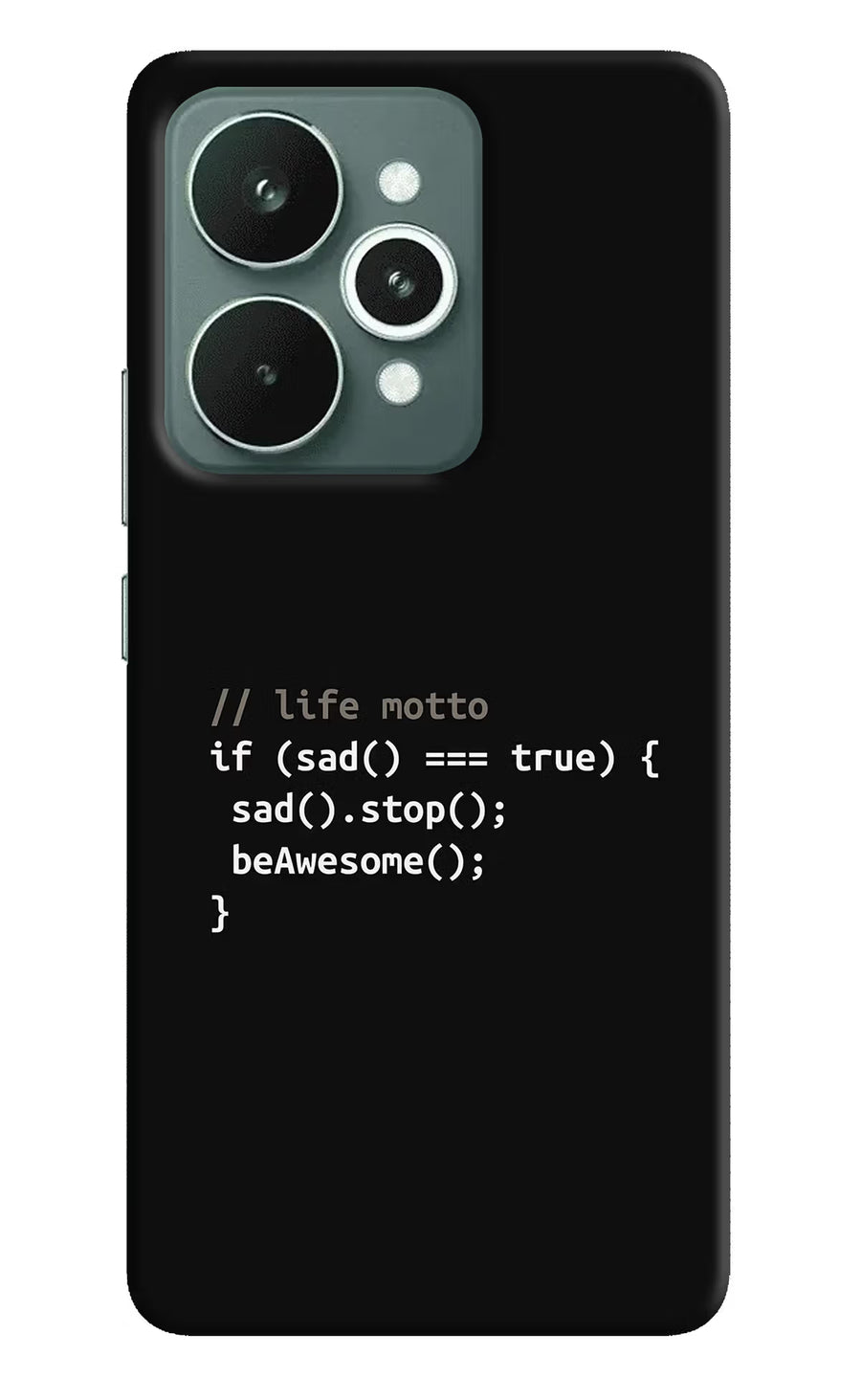 Life Motto Code Realme 15 Back Cover, Hard case