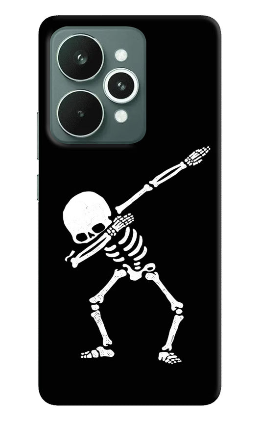 Dabbing Skeleton Art Realme 15 Hard Case Back Cover by Casekaro