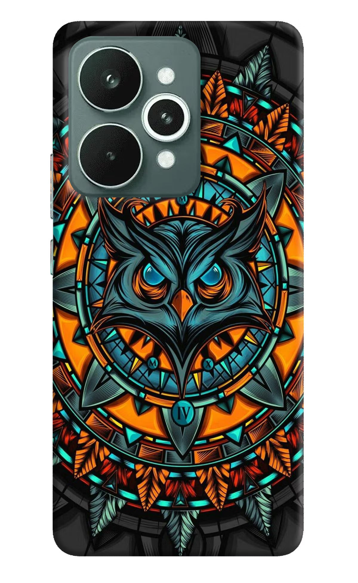 Angry Owl Art Realme 15 Hard Case Back Cover by Casekaro