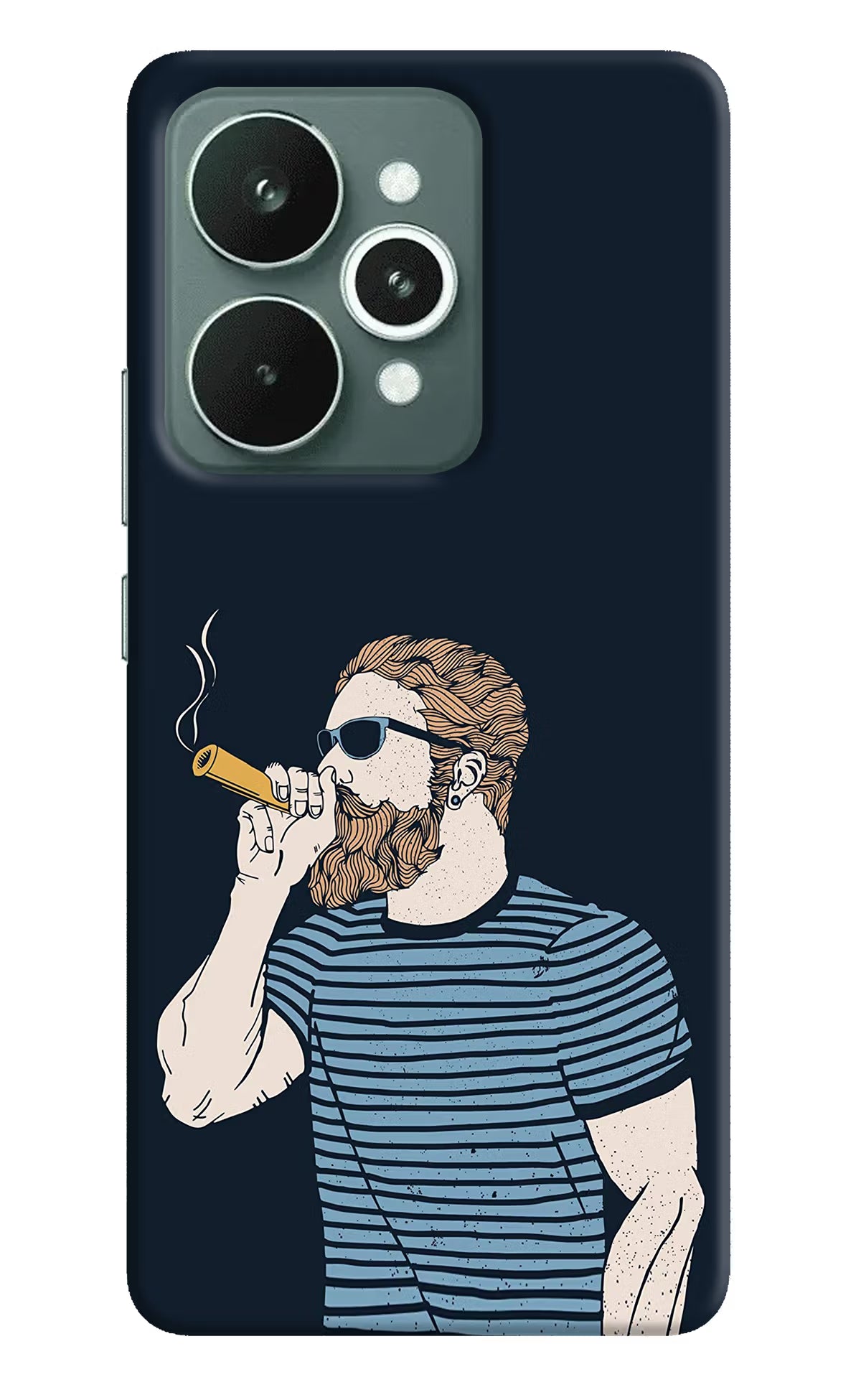Smoking Realme 15 Hard Case Back Cover by Casekaro