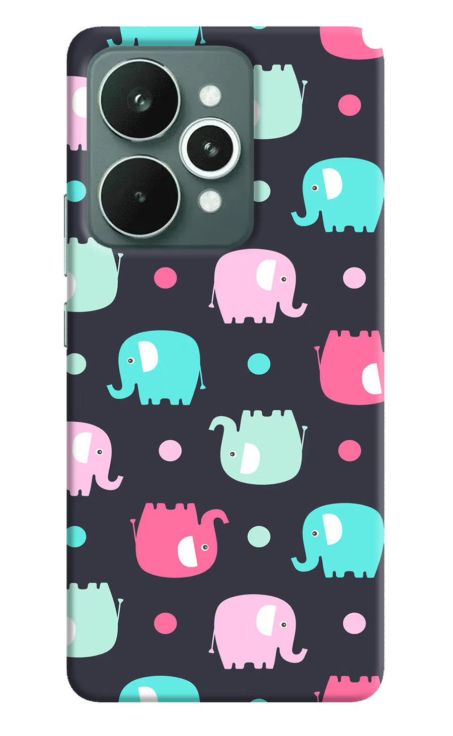Elephants Realme 15 Back Cover, Hard case