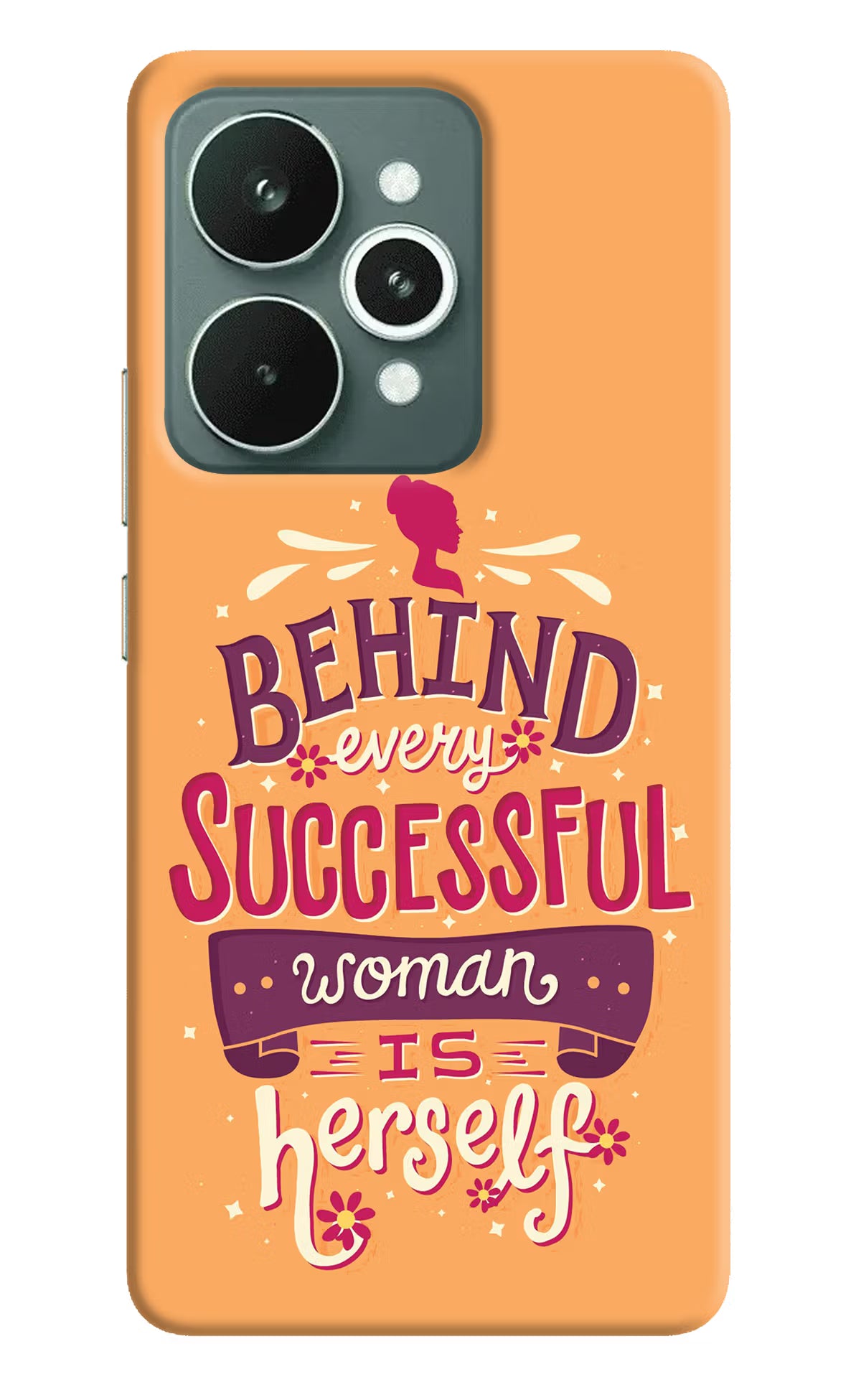 Behind Every Successful Woman There Is Herself Realme 15 Hard Case Back Cover by Casekaro