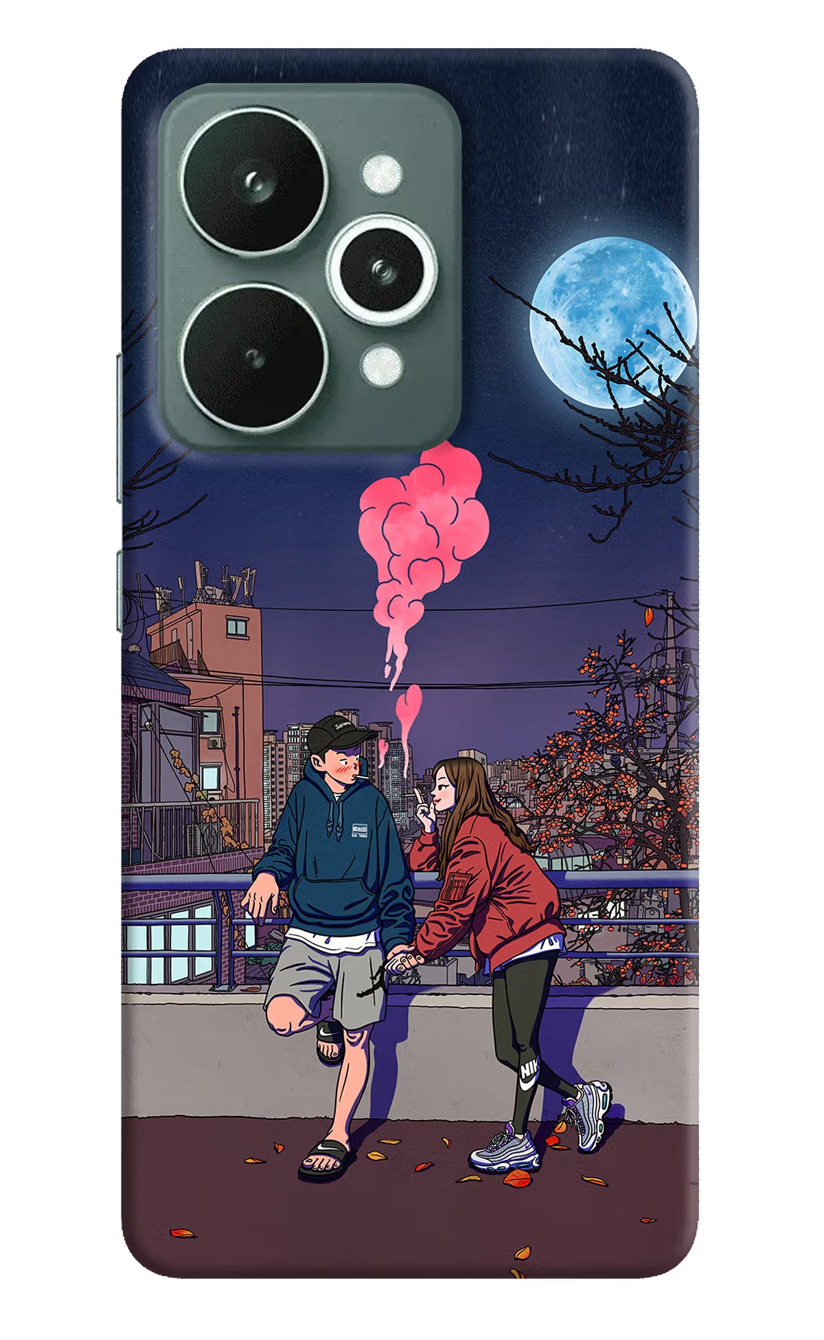 Chilling Couple Realme 15 Hard Case Back Cover by Casekaro