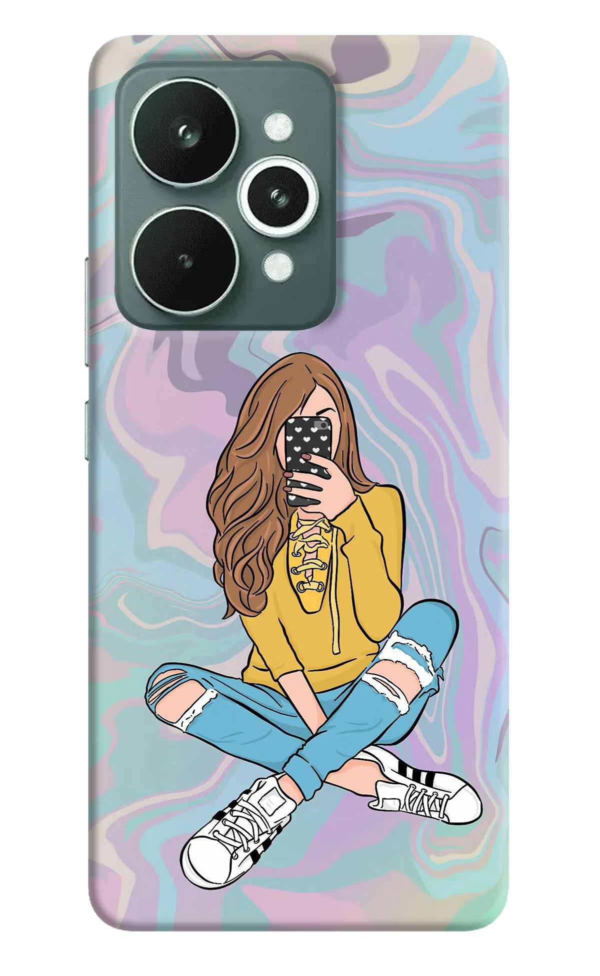Selfie Girl Realme 15 Hard Case Back Cover by Casekaro