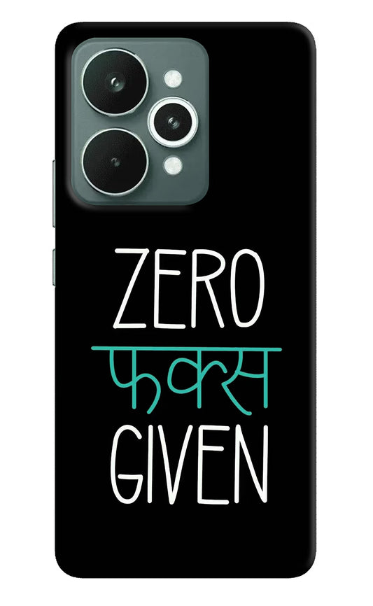 Zero Fucks Given Realme 15 Hard Case Back Cover by Casekaro