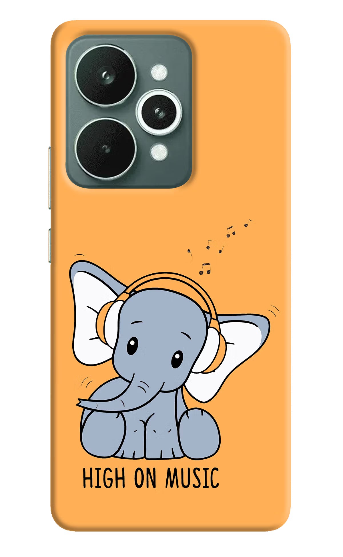 High On Music Realme 15 Hard Case Back Cover by Casekaro