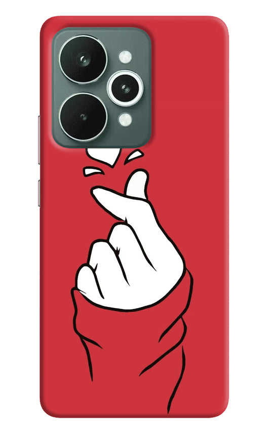 Korean Love Sign Realme 15 Hard Case Back Cover by Casekaro