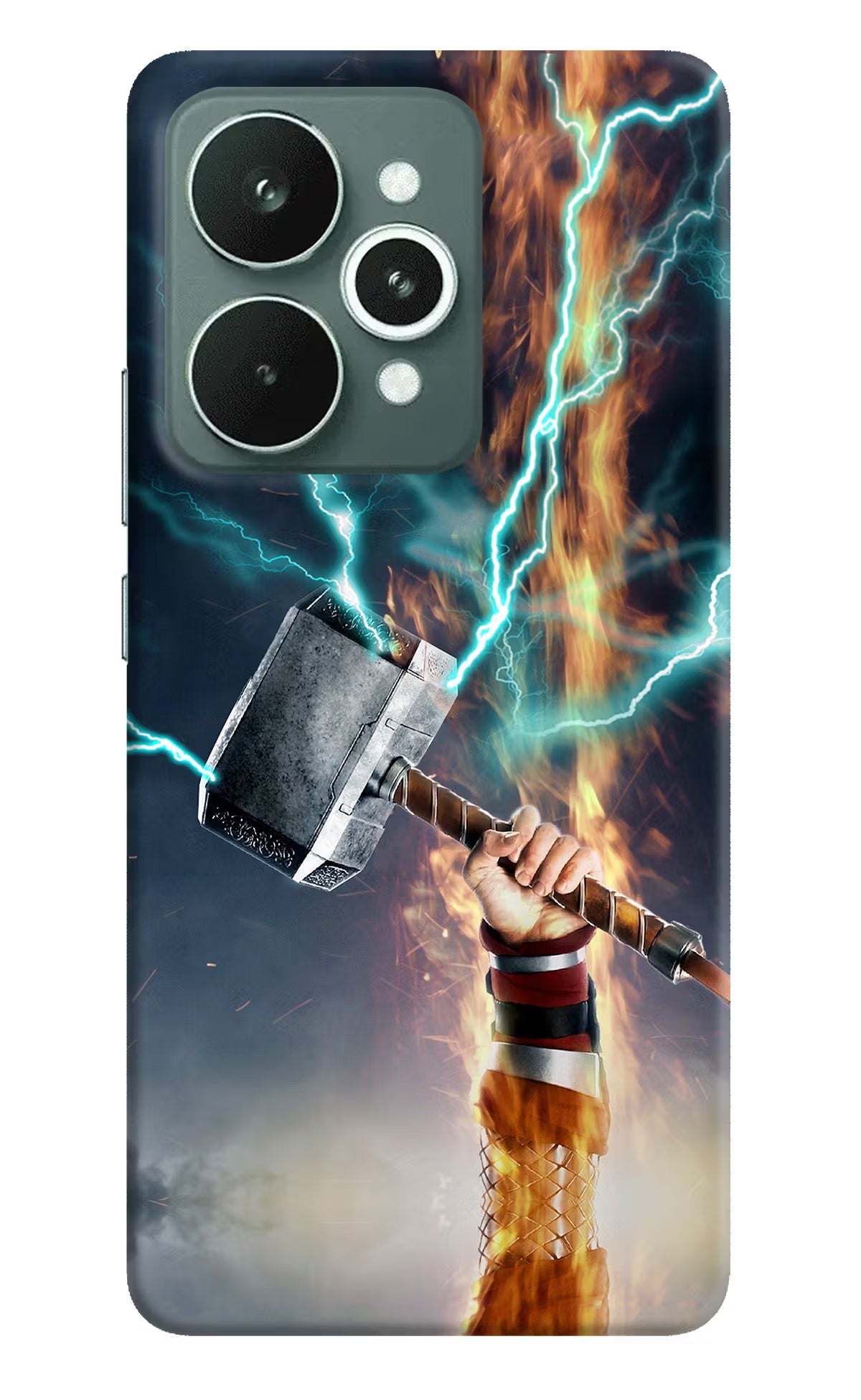 Thor Hammer Mjolnir Realme 15 Hard Case Back Cover by Casekaro