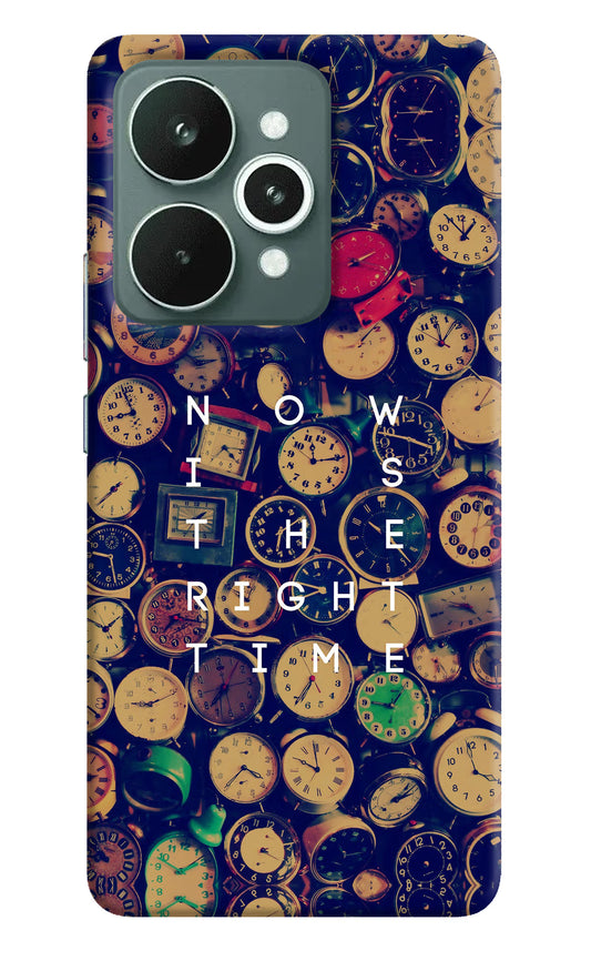 Now is the Right Time Quote Realme 15 Hard Case Back Cover by Casekaro
