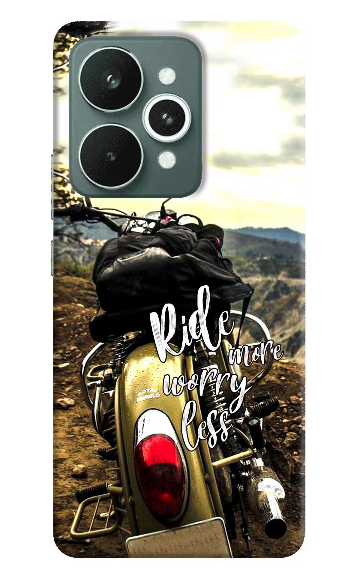 Ride More Worry Less Realme 15 Hard Case Back Cover by Casekaro