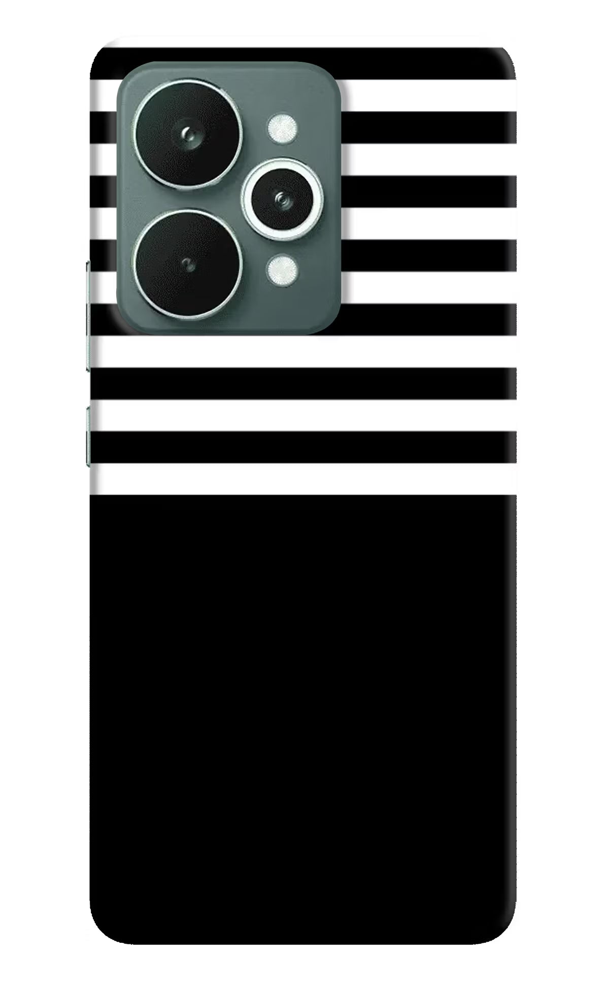 Black and White Print Realme 15 Hard Case Back Cover by Casekaro