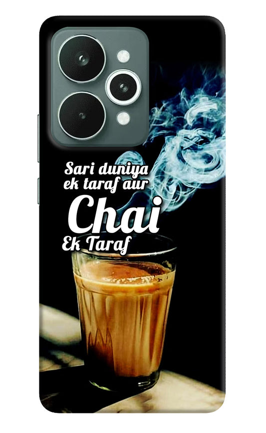 Chai Ek Taraf Quote Realme 15 Hard Case Back Cover by Casekaro