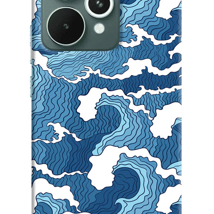 Blue Waves Realme 15 Hard Case Back Cover by Casekaro